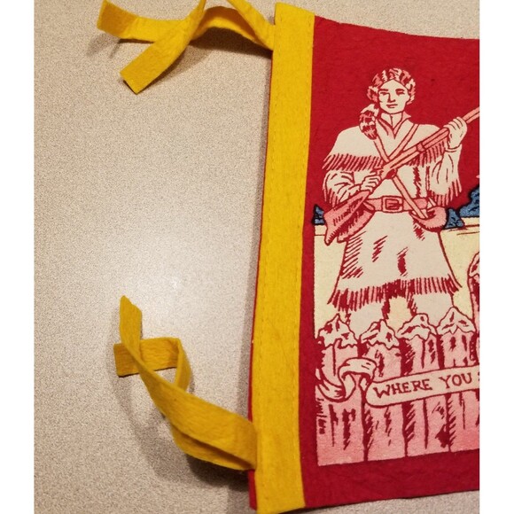 Vintage Frontier Town in the Adirondack's felt pennant - Picture 2 of 11